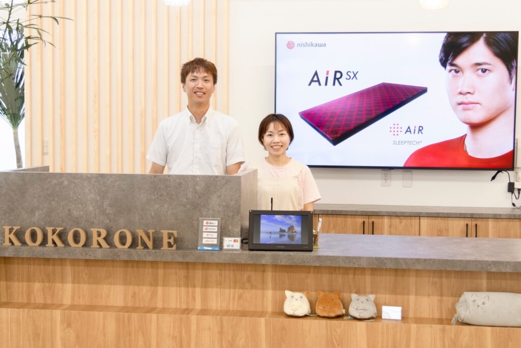 Owners of Kokorone sleep specialty store in Nagano